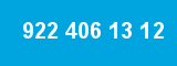 922 406 13 12 922 406 13 12